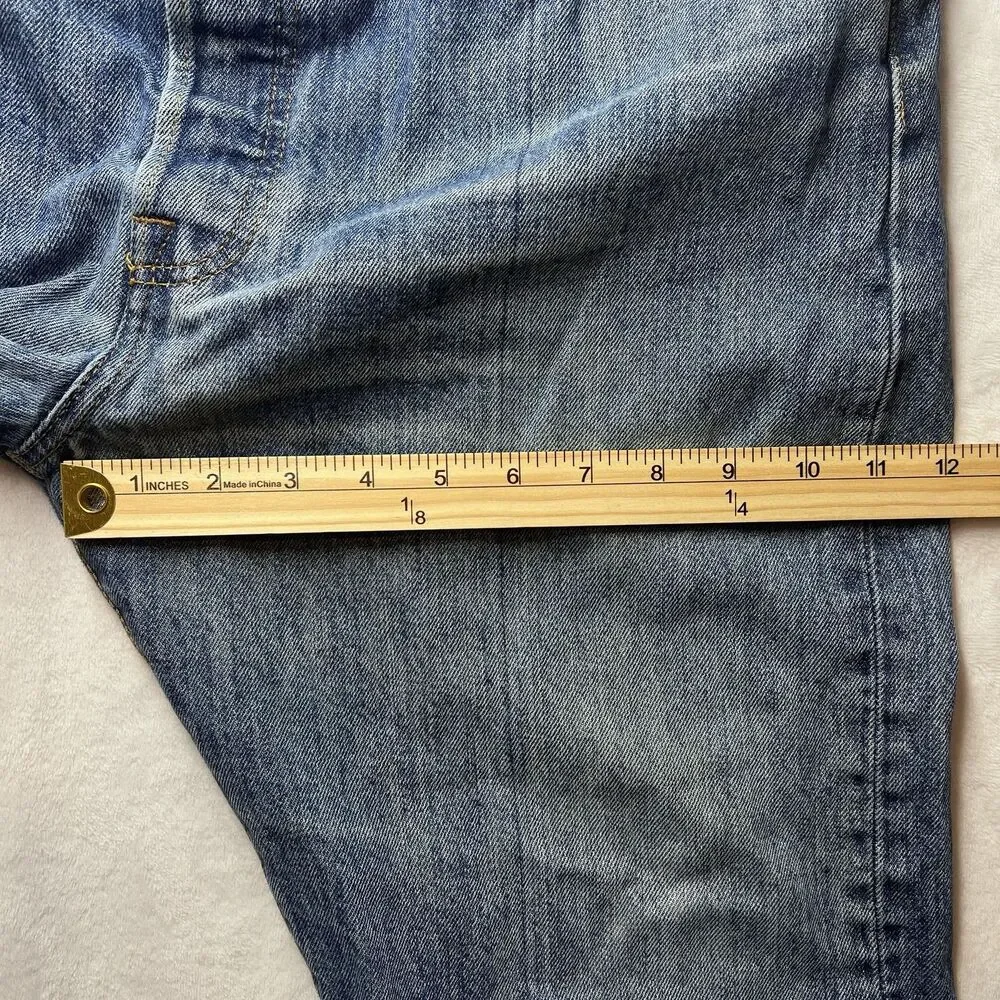 Levi's 501 Men's Jeans 36x30 Blue Button Fly Straight Leg Denim